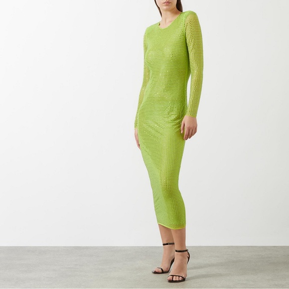 SELF-PORTRAIT The GG Embellished Midi Dress 💚✨ - Picture 6 of 15